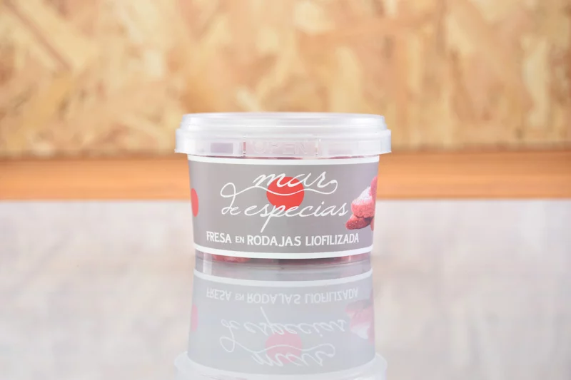 Fresa en rodajas Liofilizada