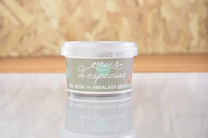 Sal Rosa del Himalaya en grano