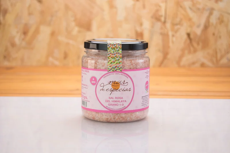 Sal Rosa del Himalaya en grano