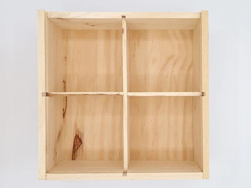 Caja de Madera 4 Huecos - Imagen 3